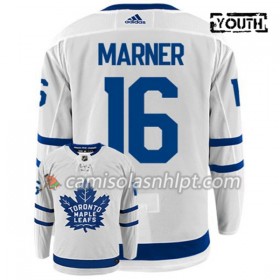 Camisola Toronto Maple Leafs MITCHELL MARNER 16 Adidas Branco Authentic - Criança